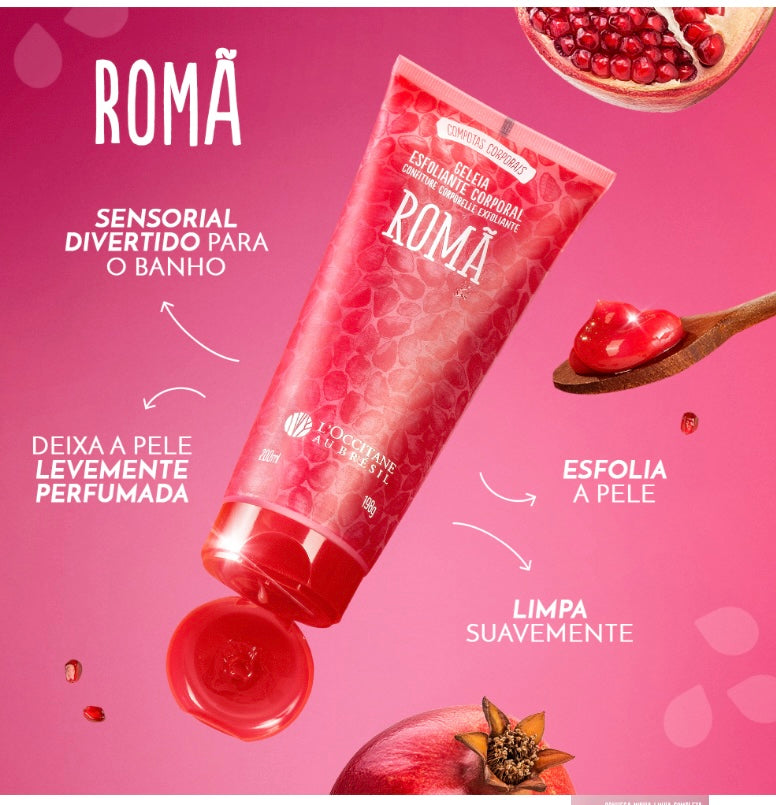 Combo Cuidados Romã: Geleia Esfoliante e Geleia Hidratante