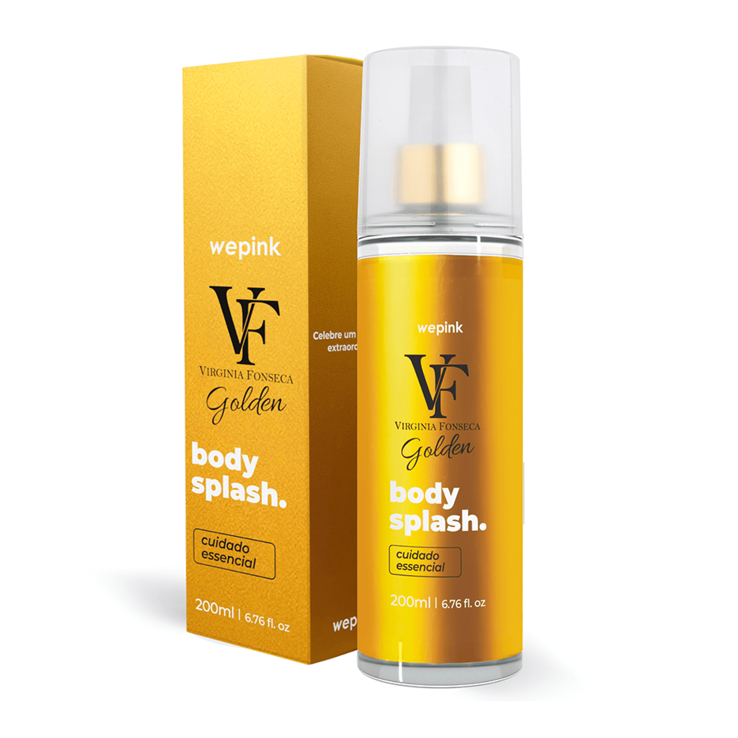 Body Splash VF Golden Desodorante Colônia 200ml - Wepink