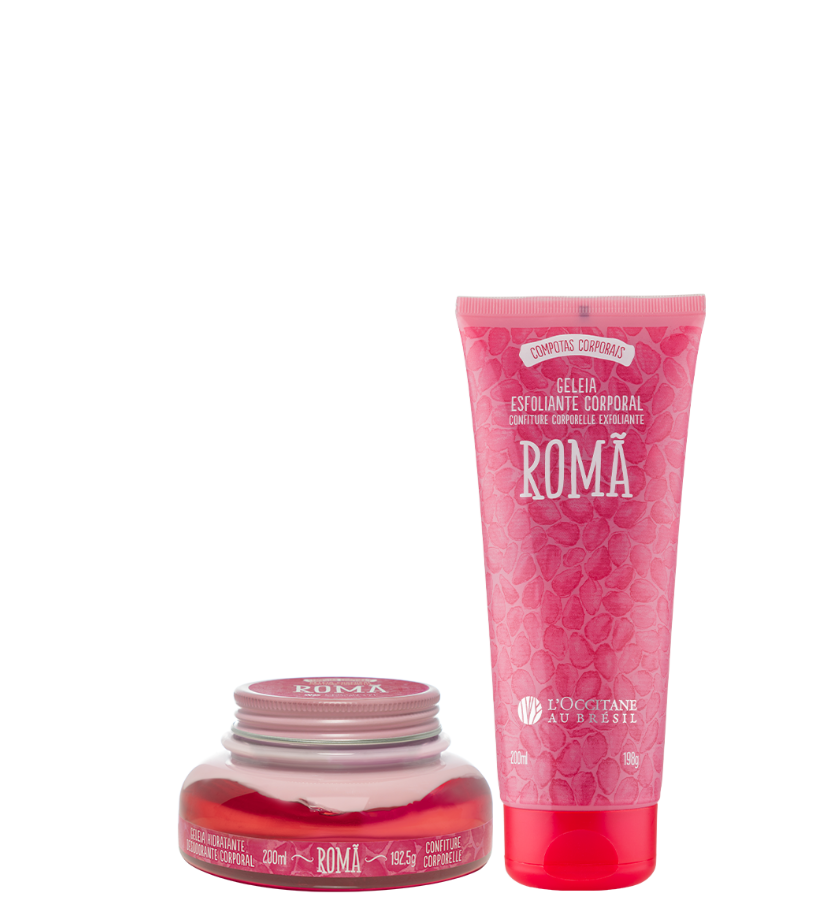 Combo Cuidados Romã: Geleia Esfoliante e Geleia Hidratante