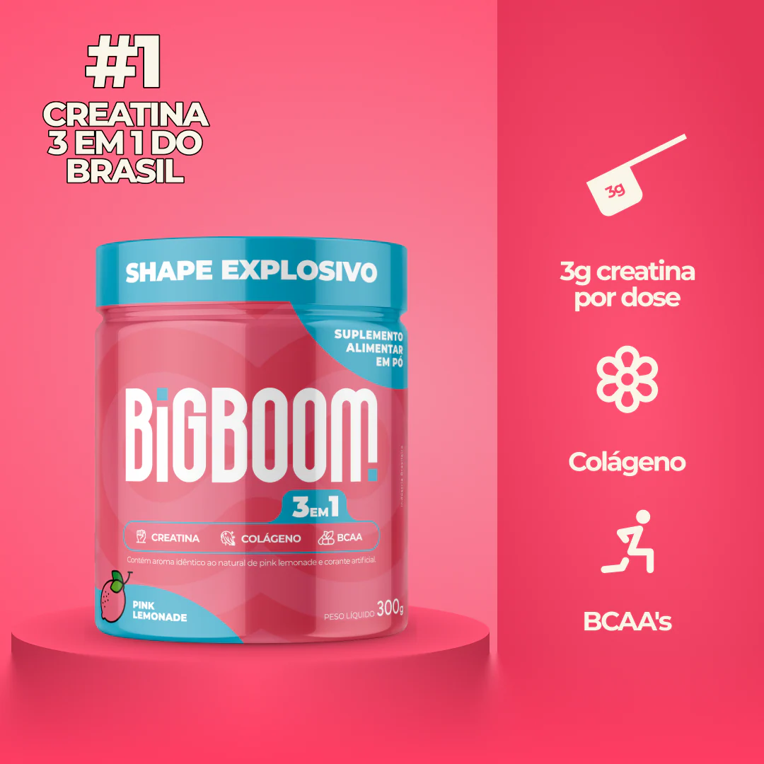 CREATINA 3 EM 1 BIGBOOM